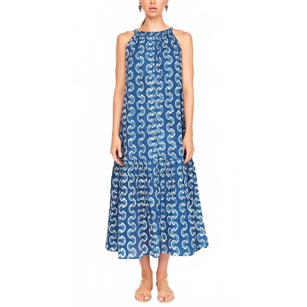 NEW MIRTH corsica sundress in indigo orchard road